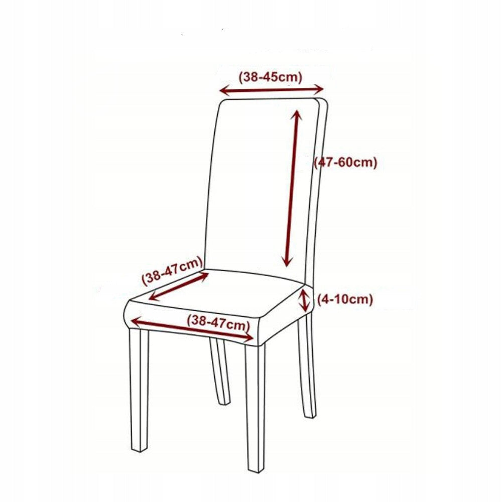 Elastyczny pokrowiec na krzesło - uniwersalny, dopasowujący się