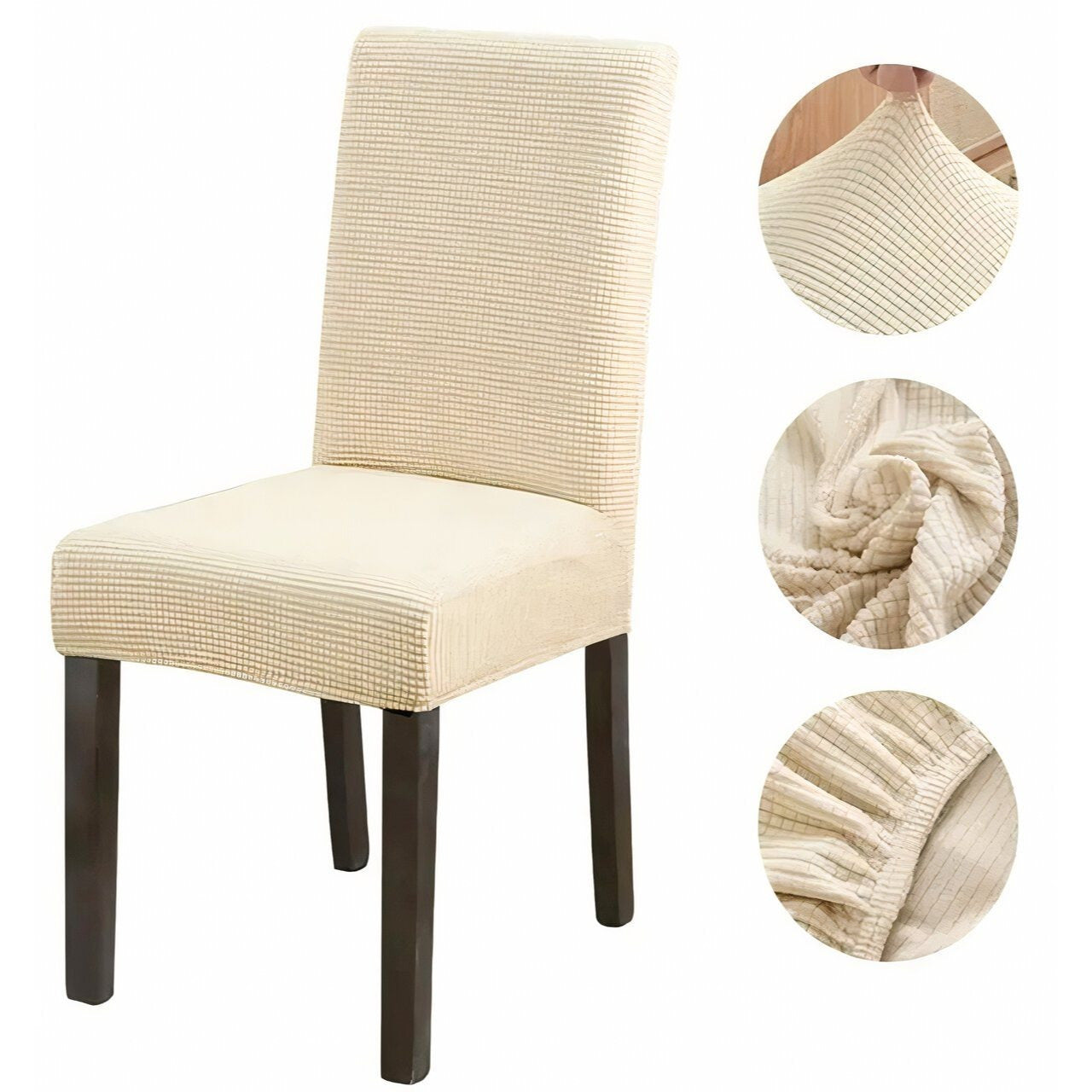 Elastyczny pokrowiec na krzesło - uniwersalny, dopasowujący się