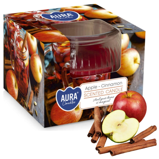 Zestaw 4 Świec „Świąteczna Cukiernia" - Wanilia, Piernik, Jabłko, Cynamon