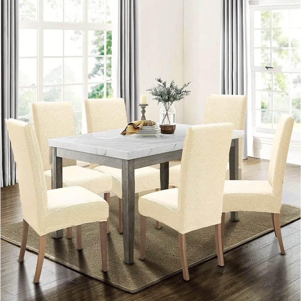 Elastyczny pokrowiec na krzesło - uniwersalny, dopasowujący się