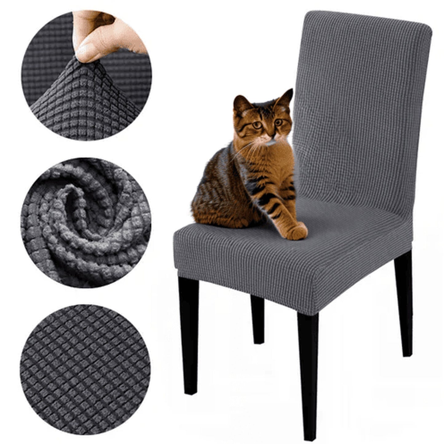 Elastyczny pokrowiec na krzesło - uniwersalny, dopasowujący się